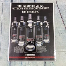 1983 Seagrams Vodka Liquor Bar Vintage Print Ad/Poster Promo Art Magazine Page