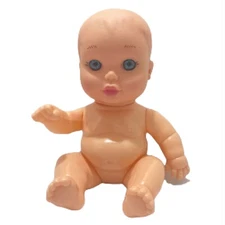 Dolgen Baby Doll Blue Eyes Adjustable Limbs 8 X 5 No Clothing