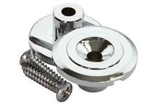 Round Bass Guitar String Retainer Tree - 2pk - Chrome