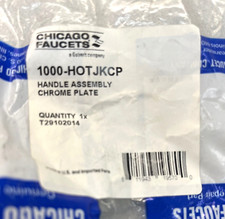 CHICAGO FAUCETS 1000-HOTJKCP CHROME HANDLE ASSEMBLY, MADE IN USA