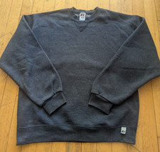 Vintage Blank Russell Dri Power Sweatshirt Mens Medium Slate Blue/Gray