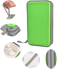 Green 72 Disc CD Case Organizer DVD VCD Carry Portable Holder Storage Bag Album