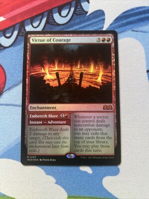 virtue cards mtg Magic: The Gathering Wilds of Eldraine Commander Deck Whenever a source you control deals noncombat damage to an opponent Virtue of Strength | Wilds