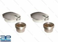2 Teile Monza Alu Benzintank Benzin Klappe Kappe Mit EinfüLlstutzen Cafe Racer