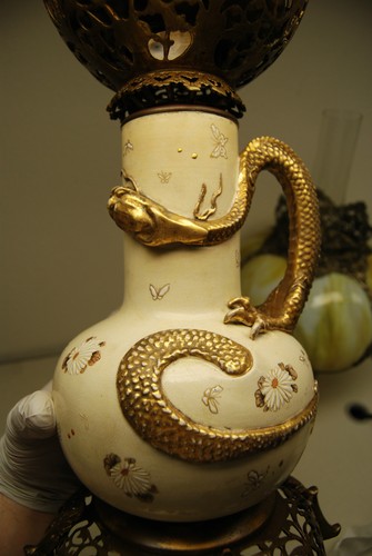 Антикварная gwtw старый викторианский шлакового стекла китайский ...