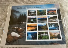 GENUINE USPS~ WILD AND SCENIC RIVERS~12 FOREVER SOUVENIR SEALED STAMPS #571504