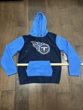 NFL Tennessee Titans Fleece Hoodie Sweatshirt Pullover Men’s Medium Blue NWT $75