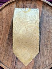 Donald Trump President Signature Collection Silk Necktie Paisley Yellow 67