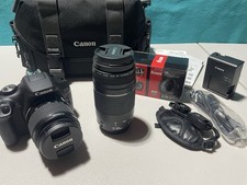 Canon EOS Rebel T7 24.1MP with two Lenses