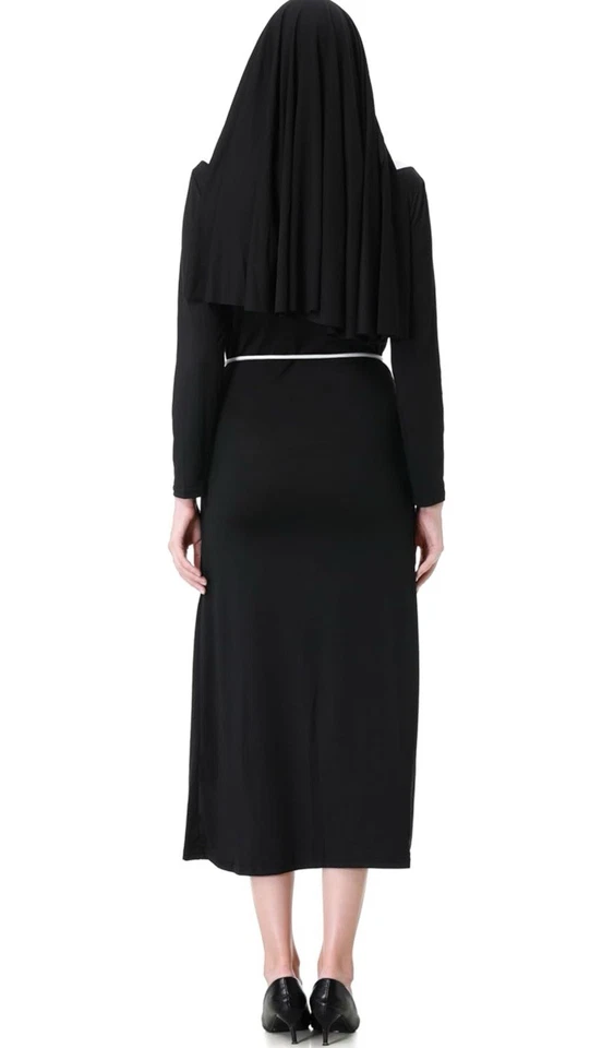 Colorido Conjunto de Disfraz de Monja Mujer Casa Adulto Tradicional Monja Profesional Foto 3 de 4