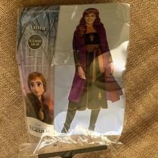 Disney Frozen II Anna Adult Women  s Costume Dress  Purple Cape, XL 14-16 