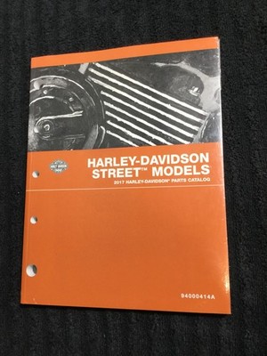 HARLEY DAVIDSON Motorcycle Street Models 2017 Parts Catalog P/N 94000414A NEW