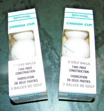 VINTAGE 1960'S-70'S BRAND NEW IN BOX CANADA CUP SPALDING GOLF BALLS 3 IN BOX 2