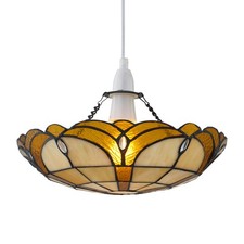 Tiffany Traditional Easy Fit Uplighter Pendant Shade Ceiling Lightshade
