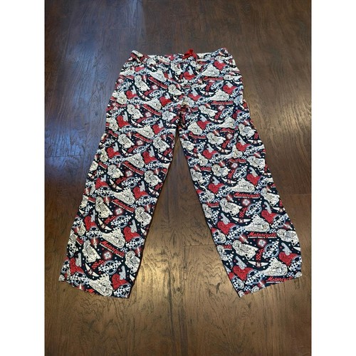 Disney Parks Men's L Loungewear Sweatpants Mickey Mouse Motorcycle Sleep Pants