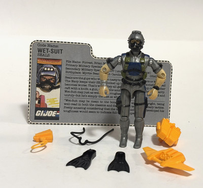 GI Joe Wet-Suit v2 Special Mission Brazil Toys R Us Exclusive File Card 1986