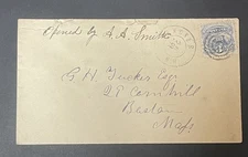 US Stamp 114 on Cover Boston