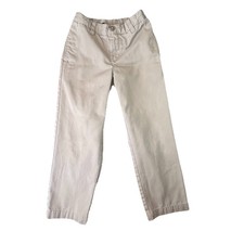 Lands End Boys Khaki Pants Size 6 Adjustable Waist School Uniform