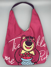 Disney Lotso Bear Tickle Me Pink Tote Shoulder Bag Purse Toy Story Strawberries