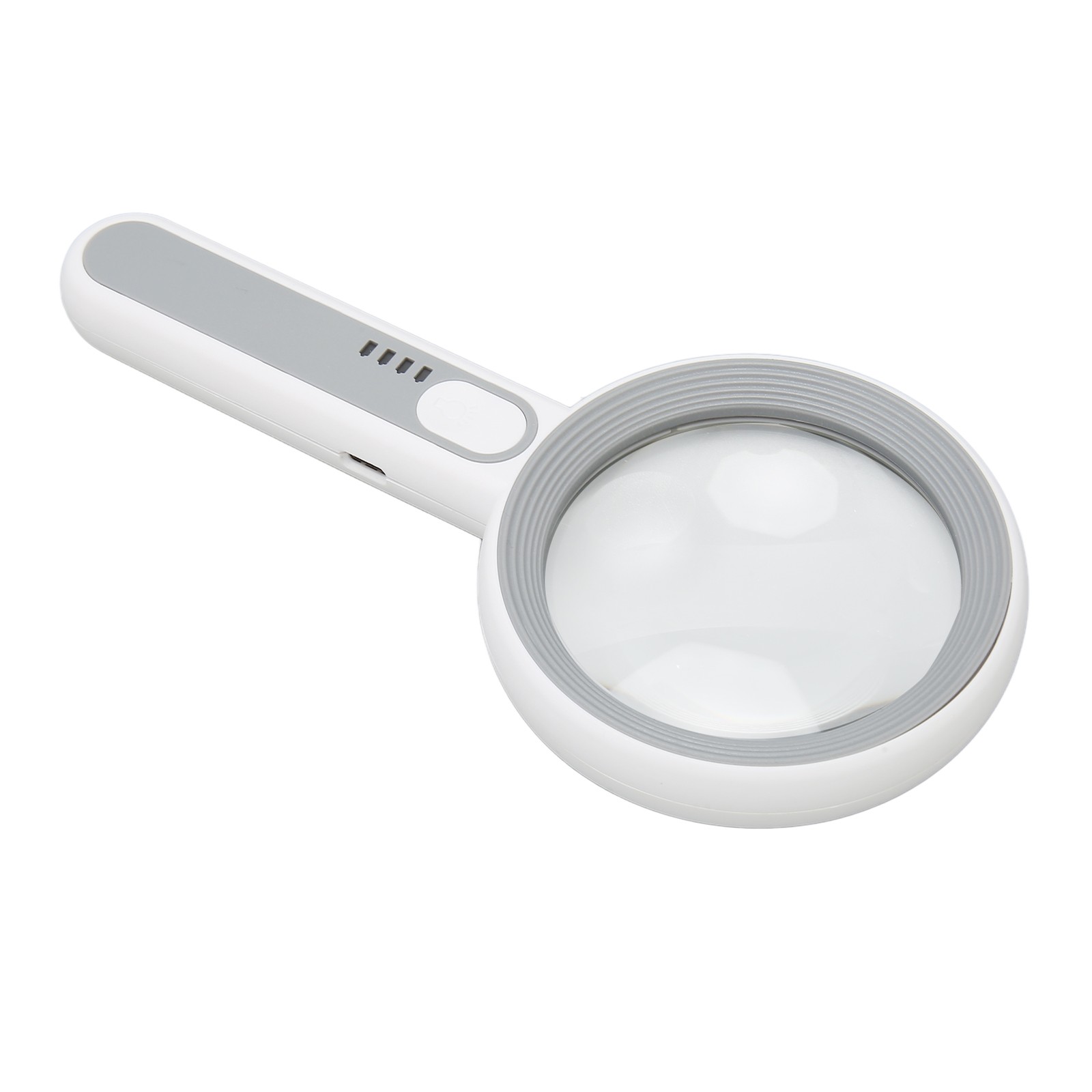 Magnifying Glass 5X 12X Handheld Magnifier with 18pcs LED for Reading Inspection