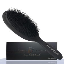 Beauty & Opulence Boar Bristle Brush - Safe For Hair Extensions, Weaves and Wigs