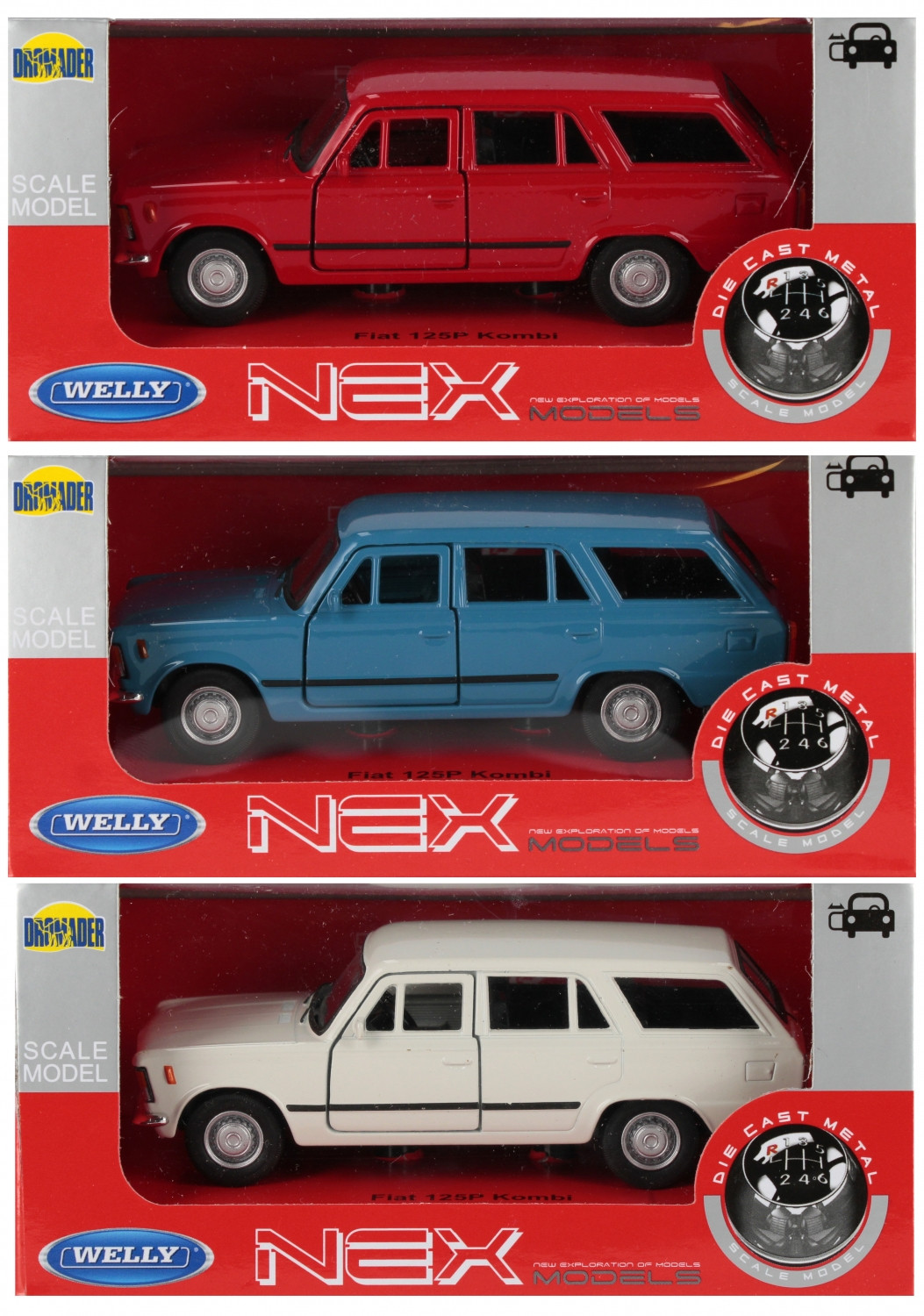 5000005600019 Авто особенно металлическое 15x7x7 Fiat 125P kombi DROMADER FIATKOMBI DR 4190₽