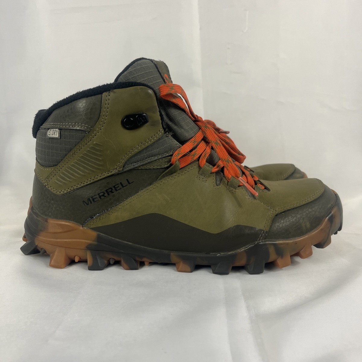 Merrell Men's Thermo Snowdrift Hiking Snow Boots Green Multi M-32511 Size 