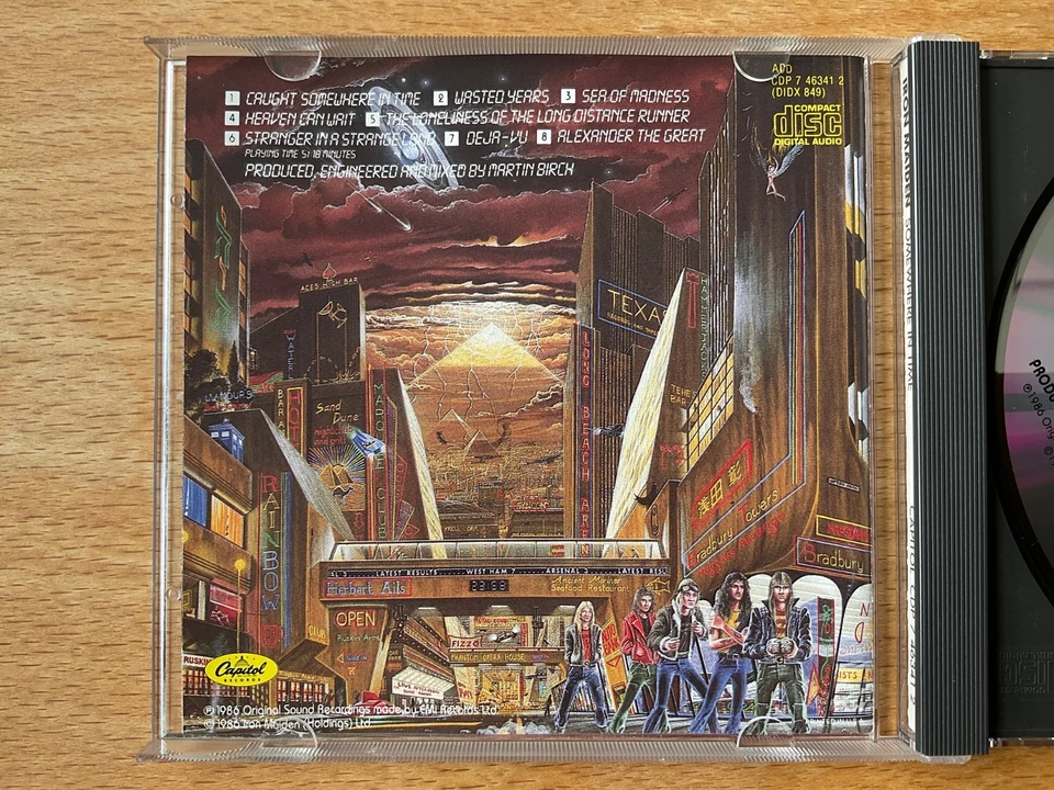 CD Iron Maiden - Somewhere in time, 1st press 1986, Made in U.S.A., sgut vgood - Bild 4 von 4