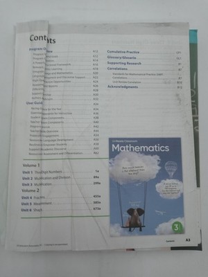 I-Ready Classroom Mathematics Grade 3 Vol 1 Teacher's Guide 9781728047072