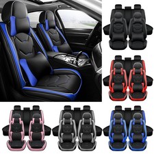 Full Set Leather Seat Covers For Honda Accord Civic Crv Hrv Insight Front Rear