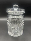 WATERFORD crystal COVERED BISCUIT JAR Cookie Candy Beautiful CALAIS