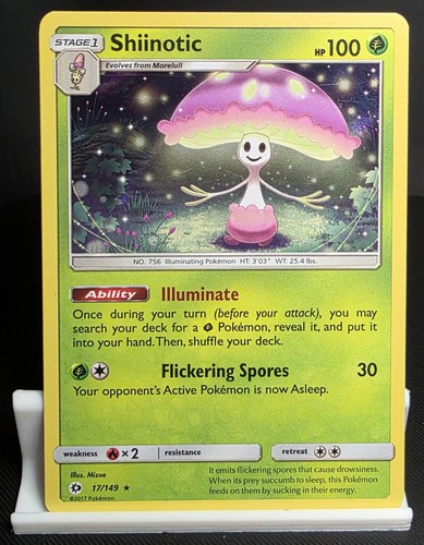 2017 Pokemon Sun & Moon Shiinotic #17/149 Holo LP
