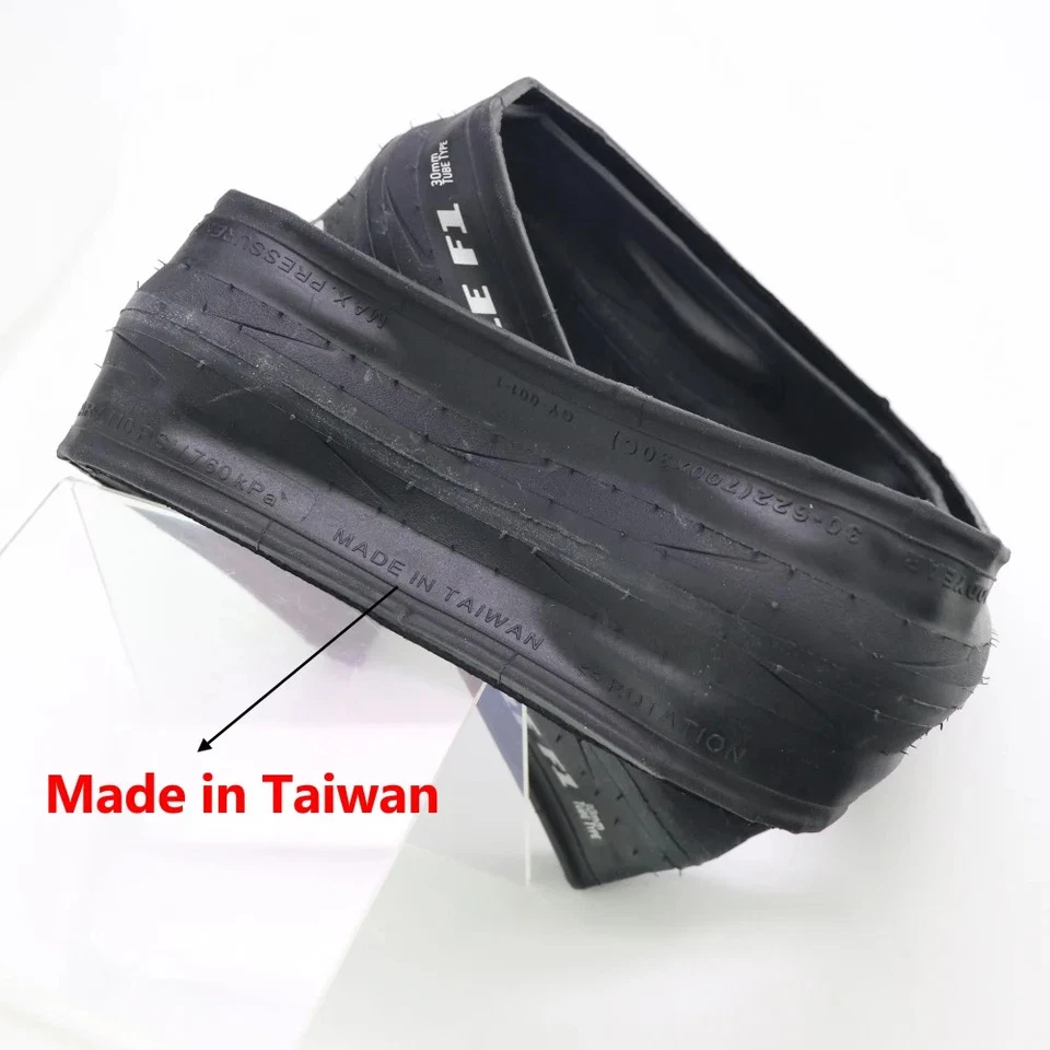 Neu F1 700x30c Rennrad TubeType Faltbarer Drahtreifen 30-622c schwarz - Bild 4 von 4