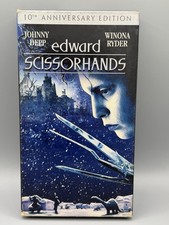 Edward Scissorhands 2000 10th Anniversary Edition VHS Horror Comedy Johnny Depp