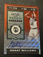 2020 Contenders Optic Basketball Grant Williams RC Auto Red Wave Prizm Sp