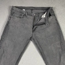 Levi's 559 Relaxed Straight Jeans Men's 40x32 Gray Denim Distressed
