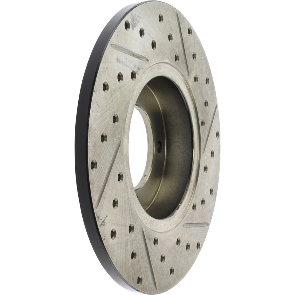 Rotor de freno delantero derecho StopTech 127.42004R perforado para 75-78 280Z / 74-75 260Z Foto 4 de 4