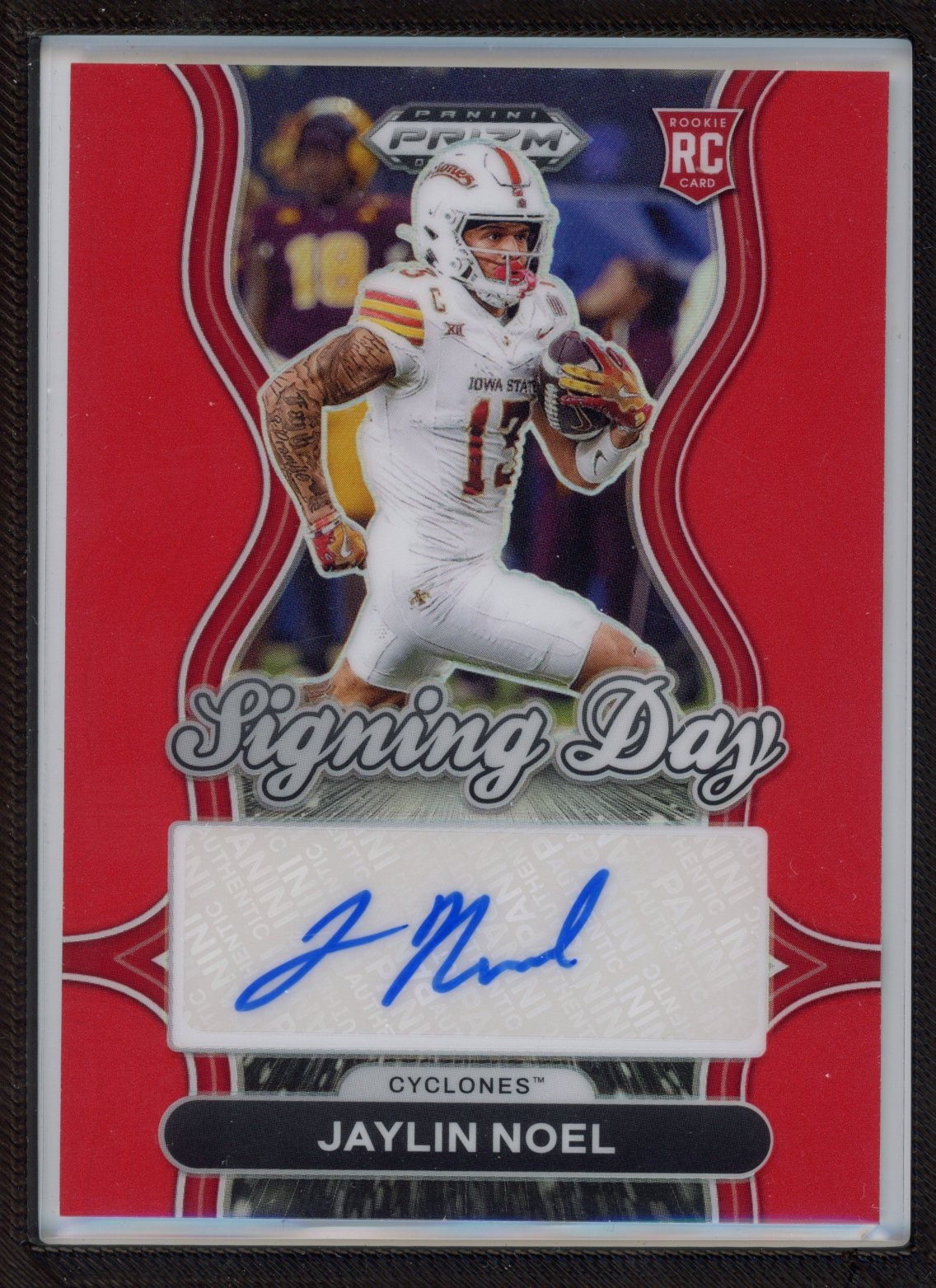 Jaylin Noel Panini Prizm Draft Picks Signing Day #SDJNL Red