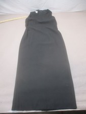 Talbots Size 4 Womens Black Cotton Lined Sleeveless Elegant A Line Dress 035