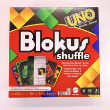 Blokus Shuffle Uno Edition COMPLETE Mattel 2021 Classic Strategy Action