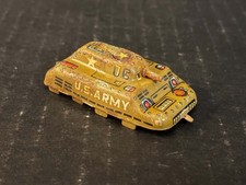 VINTAGE 2 1/4" TIN LITHO MINI TANK U.S. ARMY BODY ONLY JAPAN