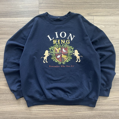Vintage 90 s Disney The Lion King Simba Graphic Faded Crew Neck Sweatshirt