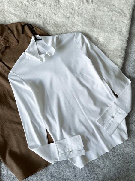 Women Marc Cain Turtleneck White Cotton S