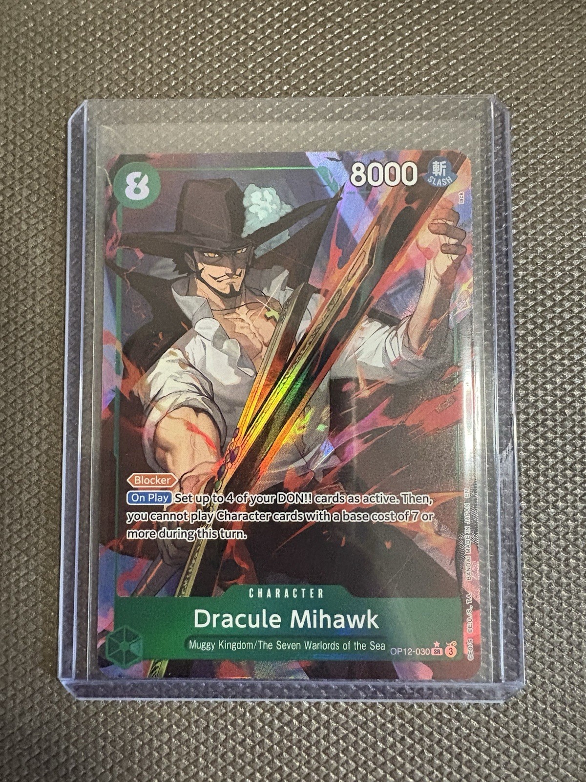 Dracule Mihawk SR Alt Art - One Piece TCG English OP12-030 Legacy of the Master