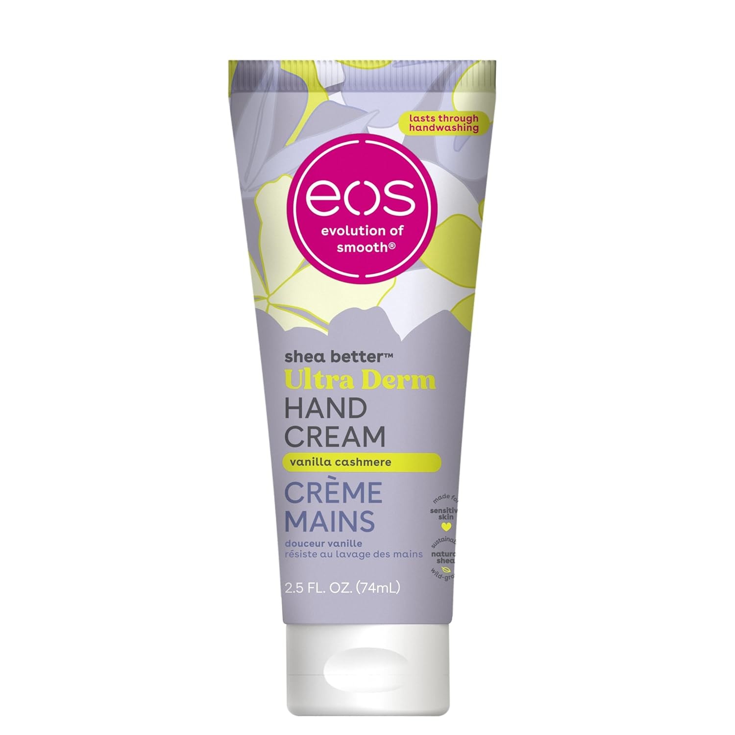 eos Hand Cream, Shea Better Vanilla Cashmere,2.5 oz,Instant Hydration,Protection