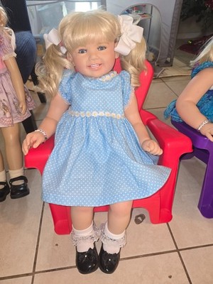 ann timmerman reborn doll, life like doll toddler size real looking eyes hands 