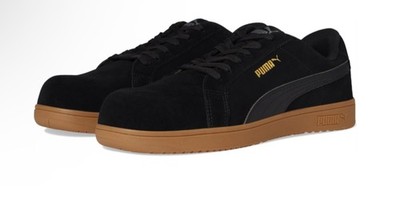 Puma Men's 640325 Iconic Suede Gum Low Composite Safety Toe Work Shoes
