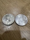 1966 & 1969 Kennedy Half Dollar 40% Silver