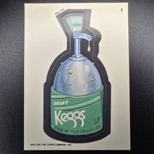 Topps Wacky Packages 1991 Peel Off Sticker Keggs #1