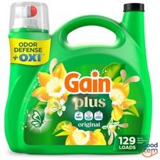 Gain Original Plus Liquid Laundry Detergents 129 Loads - 170oz